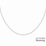 2,25 Mm 9,25 Ct. Mounting Superlight Tennis Necklace 14K Gold