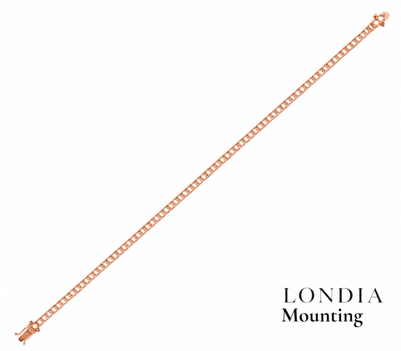 2,50 Mm 4.50 Ct. Mounting Superlight Tennis Bracelet 14K Gold
