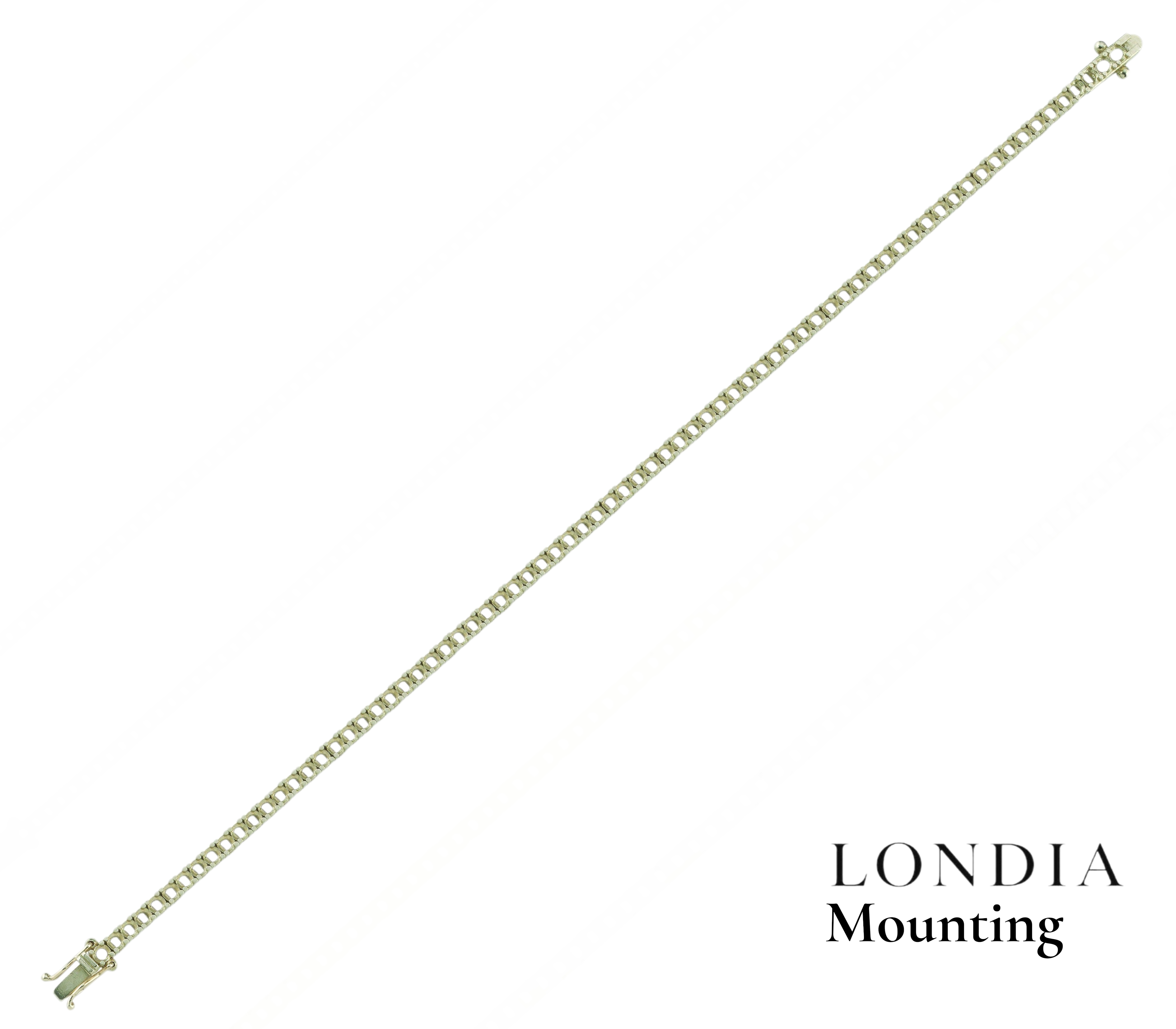 2,50 Mm 4.50 Ct. Mounting Superlight Tennis Bracelet 14K Gold