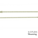 2,50 Mm 4.50 Ct. Mounting Superlight Tennis Bracelet 14K Gold
