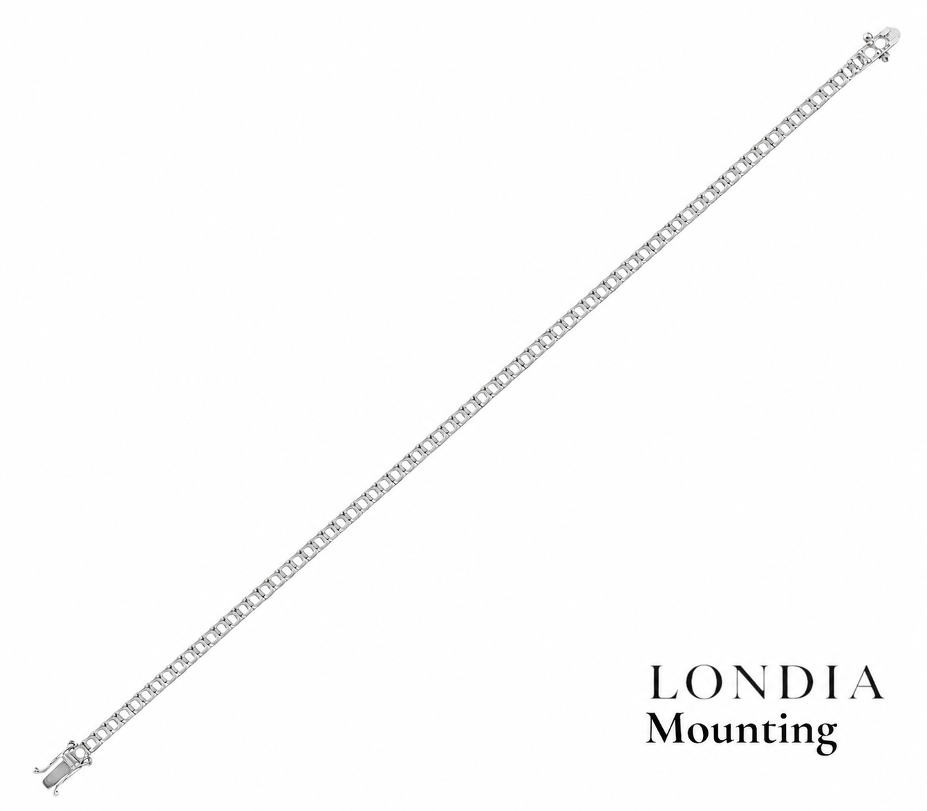 2,50 Mm 4.50 Ct. Mounting Superlight Tennis Bracelet 14K Gold