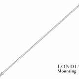 2,50 Mm 4.50 Ct. Mounting Superlight Tennis Bracelet 14K Gold