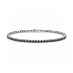 2 Carat Black Natural Diamond Classic Men’s Tennis Bracelet