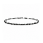 2 Carat Black Natural Diamond Classic Tennis Bracelet