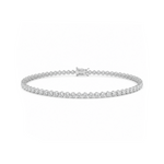 2 Carat Crown Design Natural Diamond Tennis Bracelet