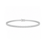 2 Carat Crown Design Natural Diamond Tennis Bracelet