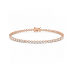 2 Carat Crown Design Natural Diamond Tennis Bracelet