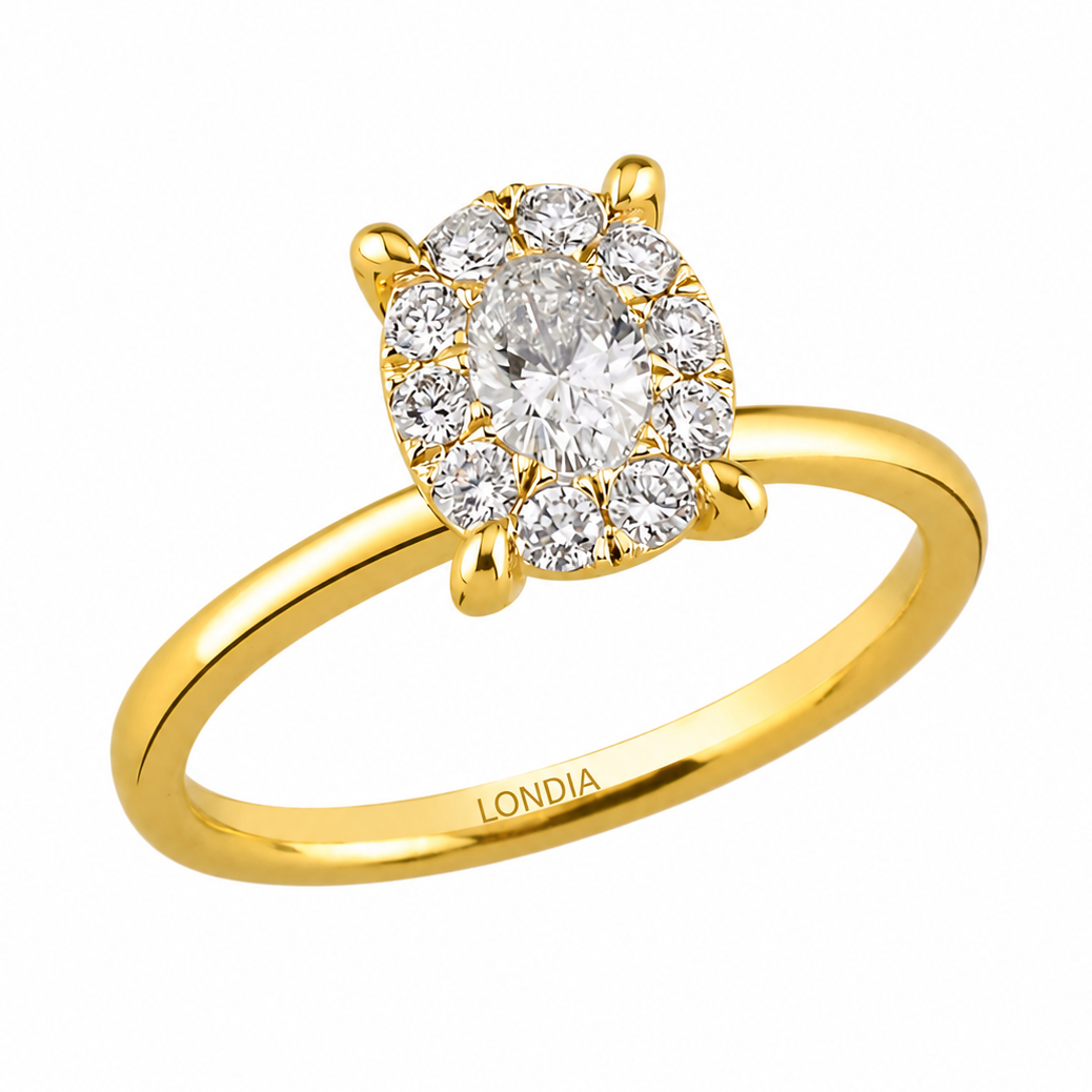 0.55 Carat Magic Oval Solitaire Ring