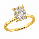 0.55 Carat Magic Oval Solitaire Ring