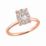 0.55 Carat Magic Oval Solitaire Ring