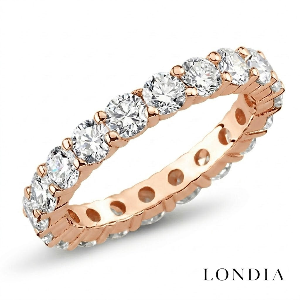 3.00 Carat Diamond Eternity Ring in 14K Solid Gold