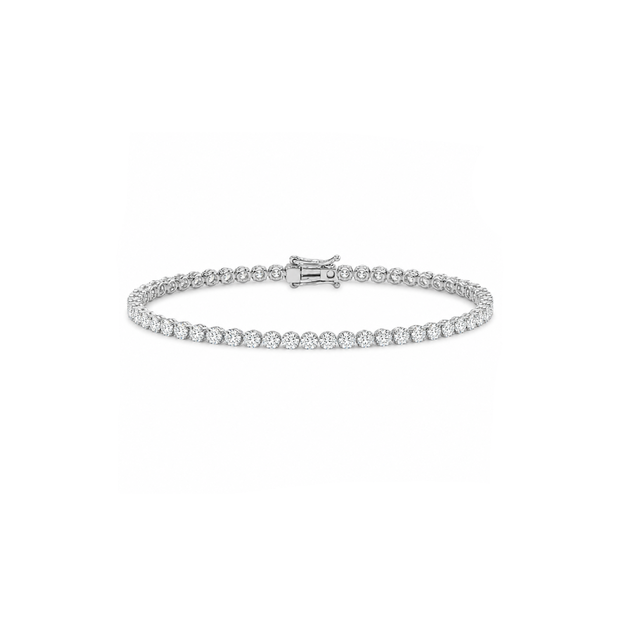 3.00 Carat Super Light Crown Bracelet in 14K Gold