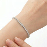 3.00 Carat Super Light Crown Bracelet in 14K Gold