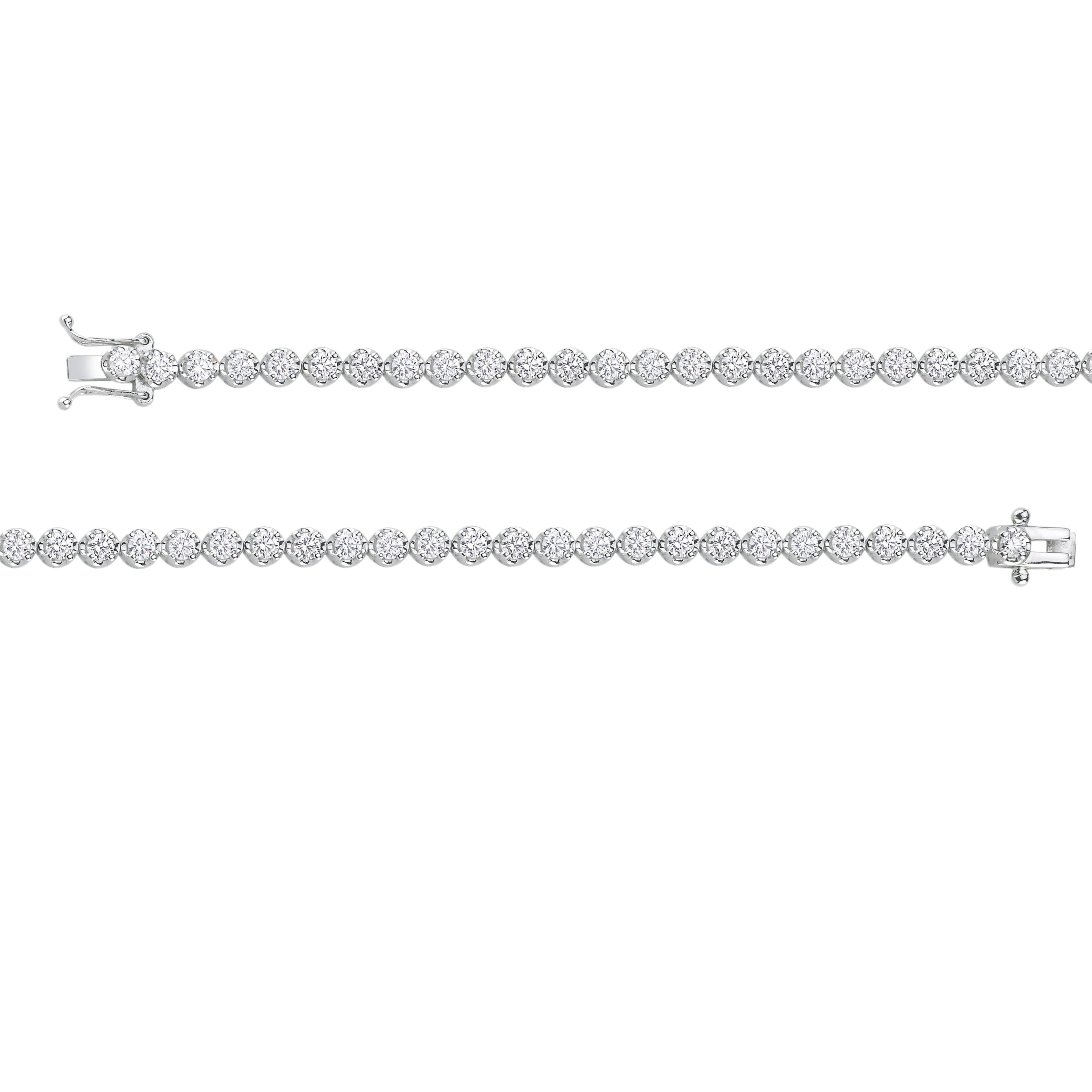 3.00 Carat Super Light Crown Bracelet in 14K Gold
