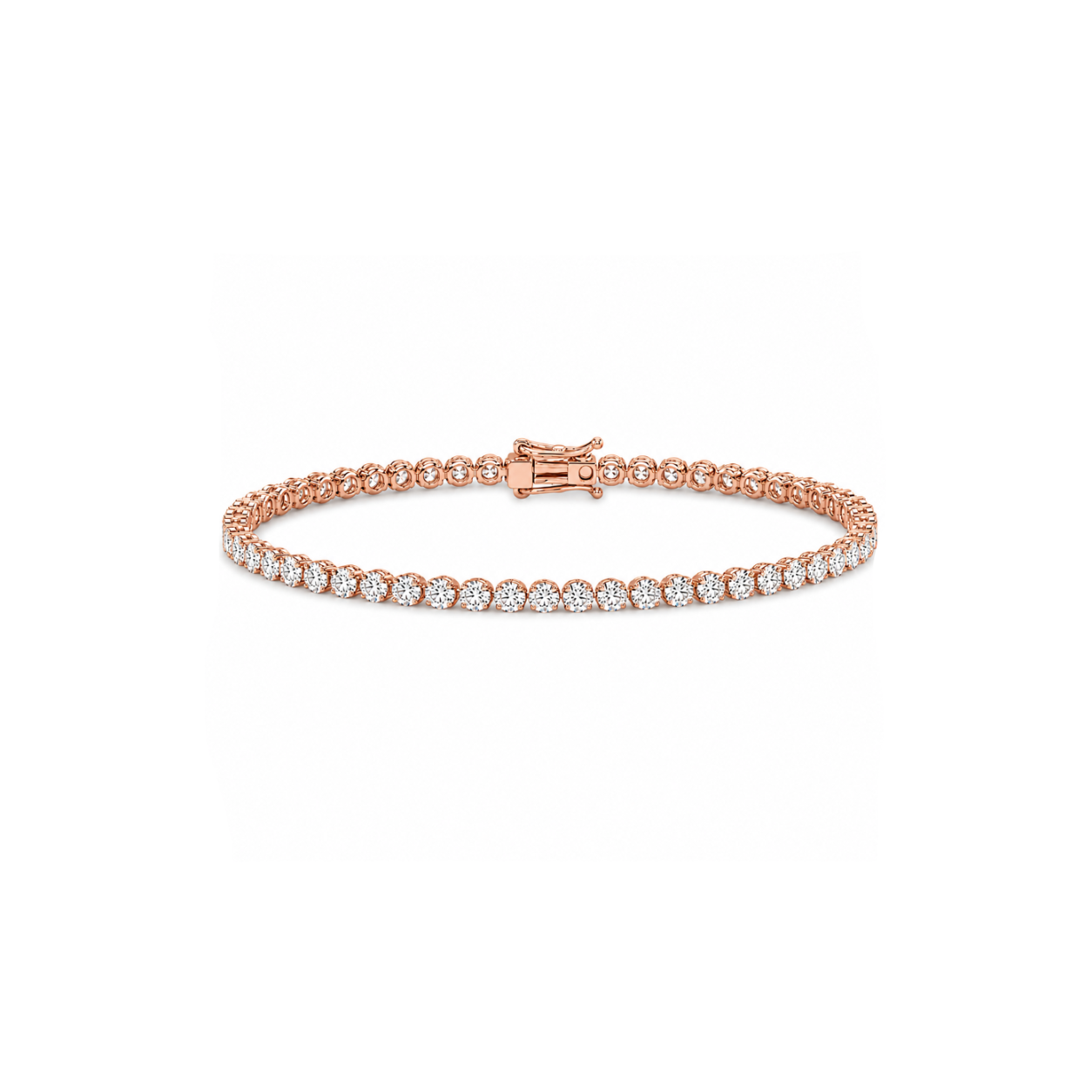 3.00 Carat Super Light Crown Bracelet in 14K Gold
