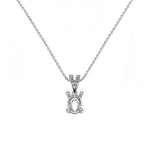3.00 Ct. Oval Jewelry Mounting Set in 18K Gold
