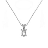 3.00 Ct. Oval Jewelry Mounting Set in 18K Gold