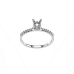 3.00 Ct. Oval Jewelry Mounting Set in 18K Gold