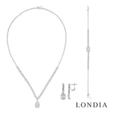 3.10 Carat Natural Diamond Baguette Bridal Set