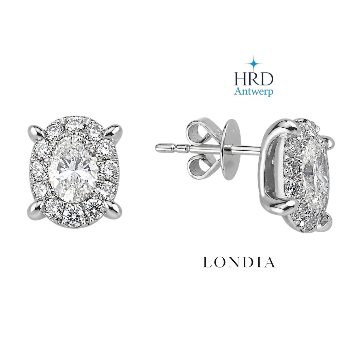 3.20 Carat Natural Diamond Magic Oval Design Bridal Set