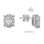 3.20 Carat Natural Diamond Magic Oval Design Bridal Set