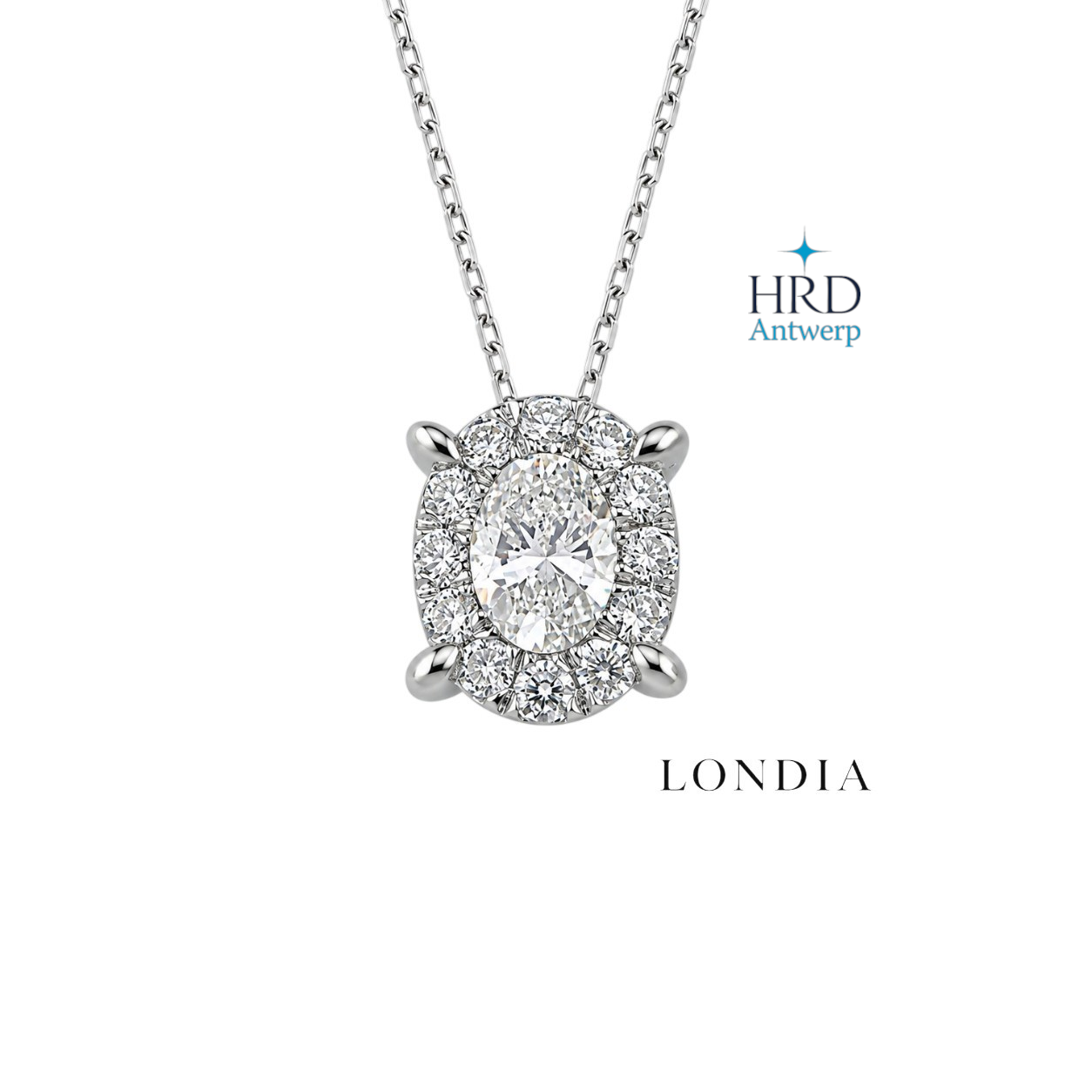 3.20 Carat Natural Diamond Magic Oval Design Bridal Set