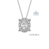 3.20 Carat Natural Diamond Magic Oval Design Bridal Set