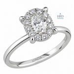 3.20 Carat Natural Diamond Magic Oval Design Bridal Set