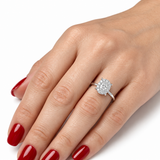 3.20 Carat Natural Diamond Magic Oval Design Bridal Set