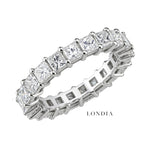 3.25 Ct. F Color Natural Diamond Princess Full Eternity Ring