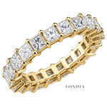 3.25 Ct. F Color Natural Diamond Princess Full Eternity Ring