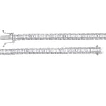 3.30 Ct. Natural Diamond Baguette Design Tennis Bracelet