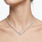 Aura Line Diamond Tennis Necklace
