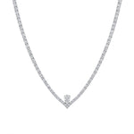 Aura Line Diamond Tennis Necklace