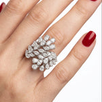 Natural Diamond Statement Design Ring