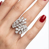 Natural Diamond Statement Design Ring