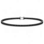 3.50 Carat Black Natural Diamond Classic Men’s Tennis Bracelet