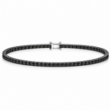 3.50 Carat Black Natural Diamond Classic Men’s Tennis Bracelet