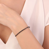 3.50 Ct. Black Natural Diamond Classic Tennis Bracelet