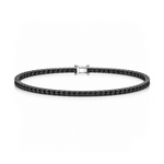 3.50 Ct. Black Natural Diamond Classic Tennis Bracelet