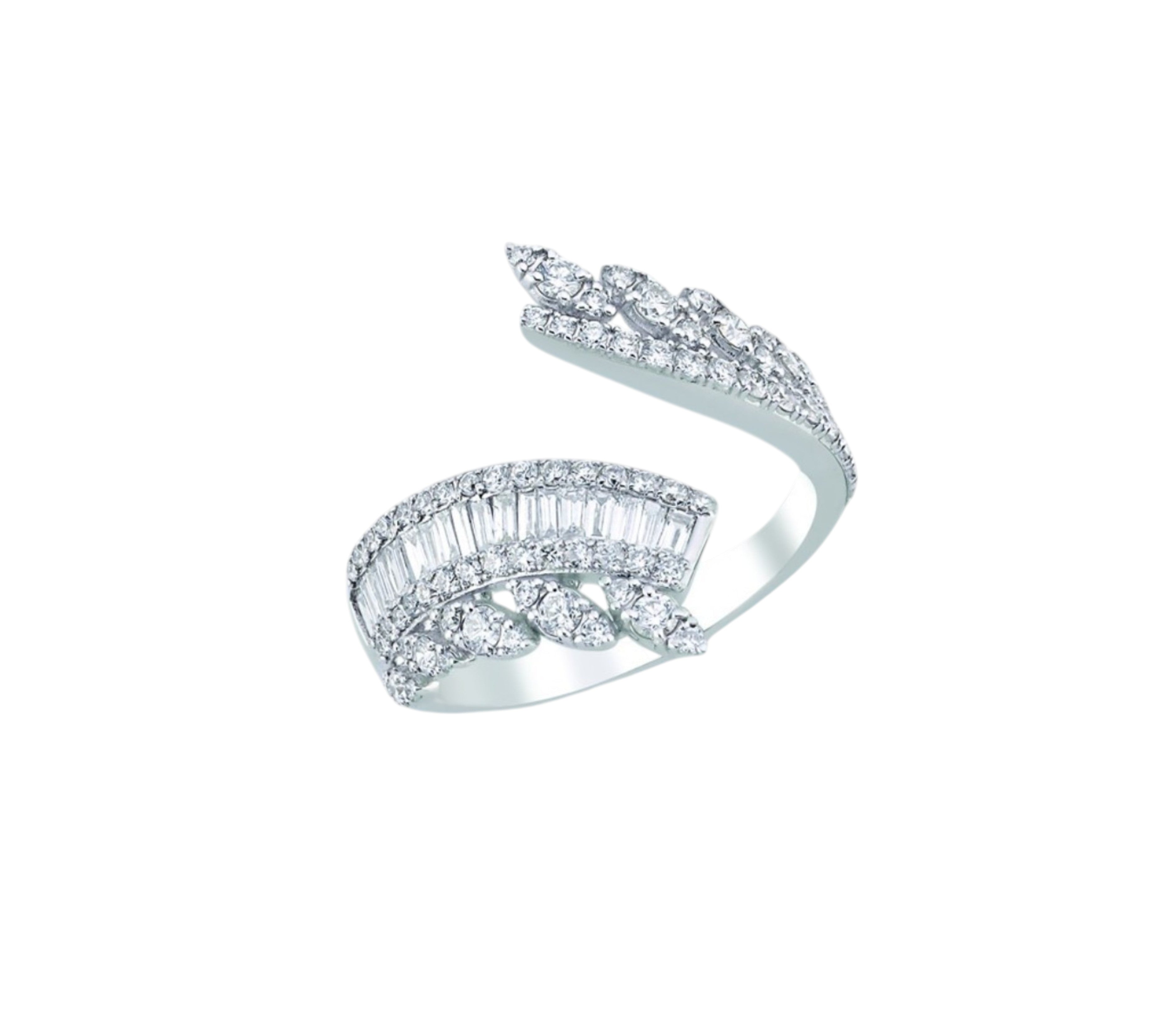 3.95 Carat Natural Diamond Designer Jewelry Set in 18K Gold