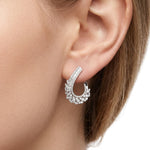 3.95 Carat Natural Diamond Designer Jewelry Set in 18K Gold