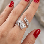 3.95 Carat Natural Diamond Designer Jewelry Set in 18K Gold