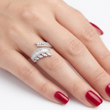 3.95 Carat Natural Diamond Designer Jewelry Set in 18K Gold