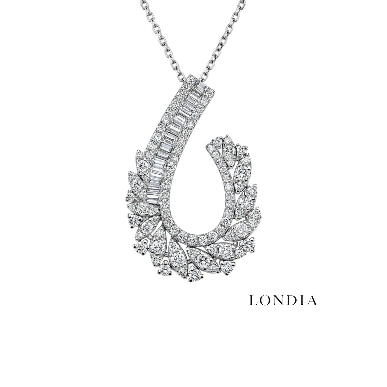 3.95 Carat Natural Diamond Designer Jewelry Set 