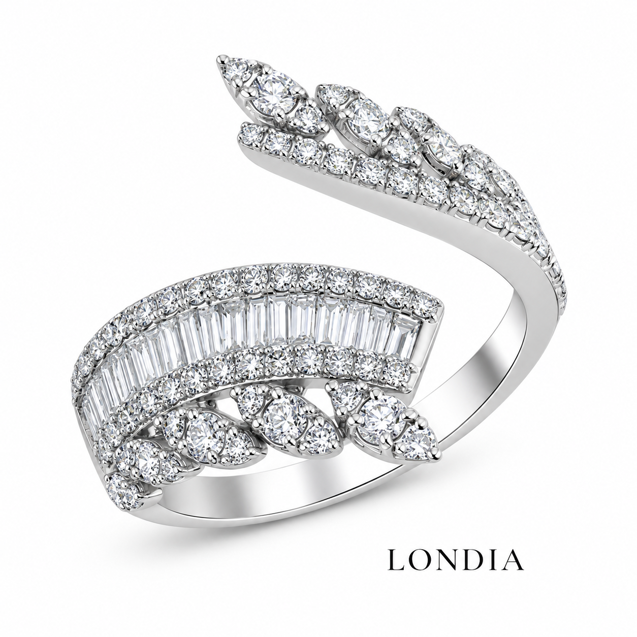 3.95 Carat Natural Diamond Designer Jewelry Set 