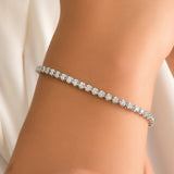 3 Carat Crown Design Natural Diamond Tennis Bracelet