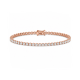3 Carat Crown Design Natural Diamond Tennis Bracelet