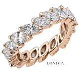 3 Carat F Color Natural Diamond Marquise Full Eternity Ring