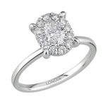 3 Carat Look 0.80 Ct. Magic Oval Natural Diamond Solitaire Ring